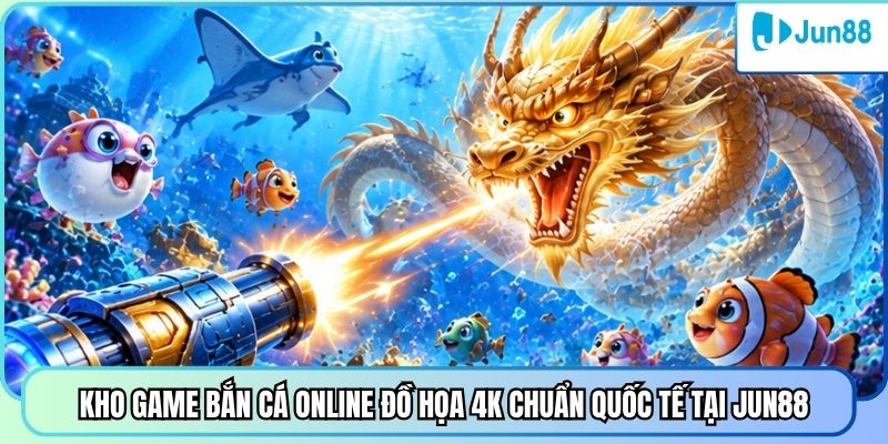 Kho game bắn cá online đồ họa 4K chuẩn quốc tế tại Jun88