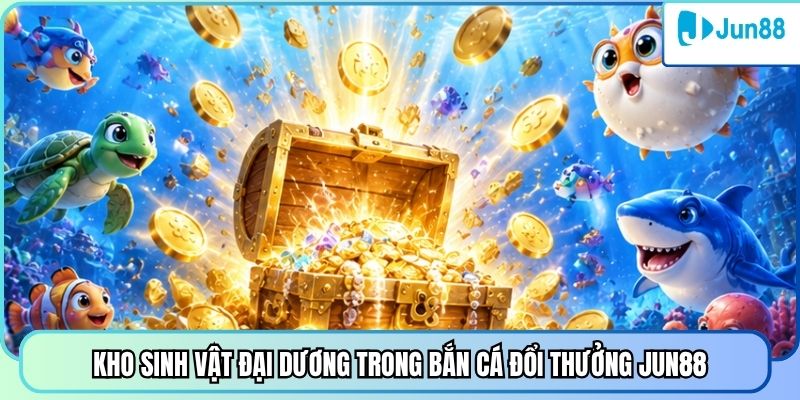 Kho sinh vật đại dương trong bắn cá đổi thưởng Jun88