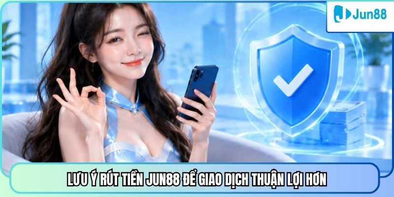 Lưu ý rút tiền Jun88 để giao dịch thuận lợi hơn